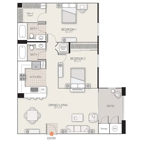 Floor plan Plan F