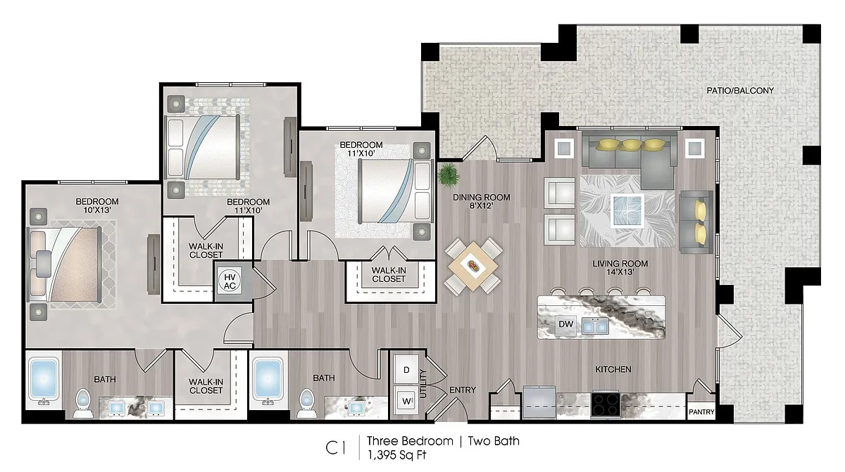 Floor plan C1