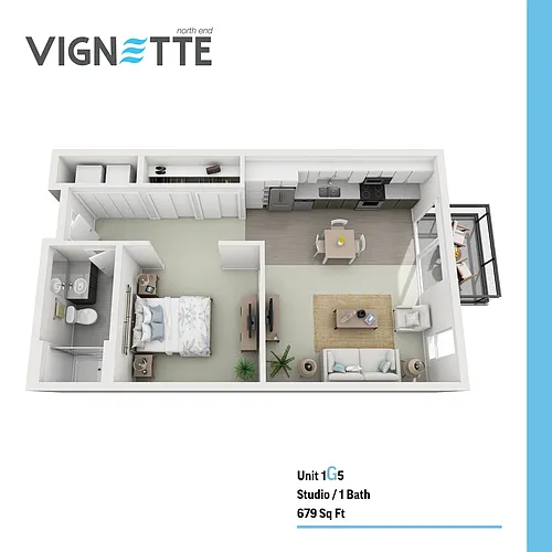 Floor plan 1G5 Convertible