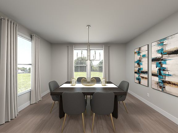 Virtually Staged Dining Room