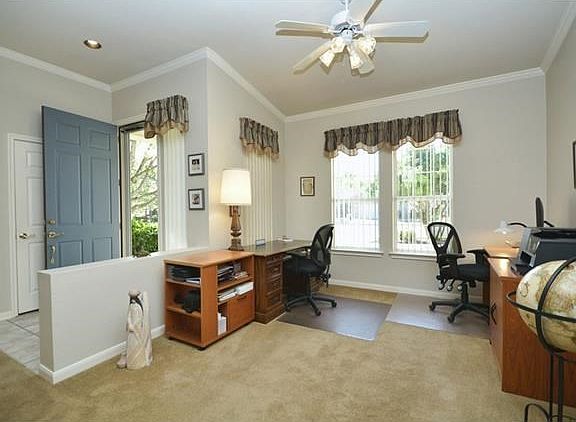 Off the Entry, the Formal Dining can easily be used as a Music Room, or Study.