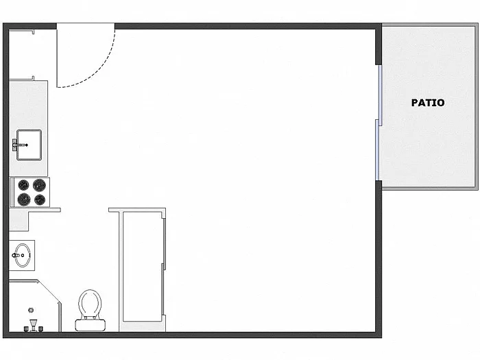 Floor plan Studio: Type A