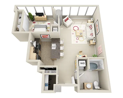 Floor plan Midrise A1I