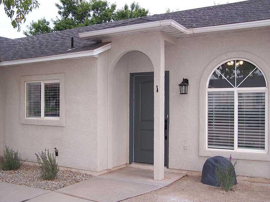 Front Exterior, new door & lock