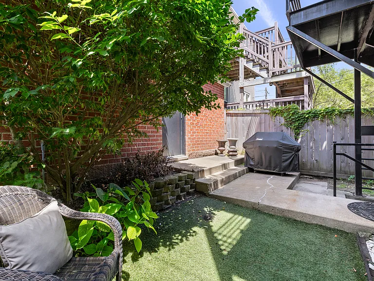 Shared building backyard