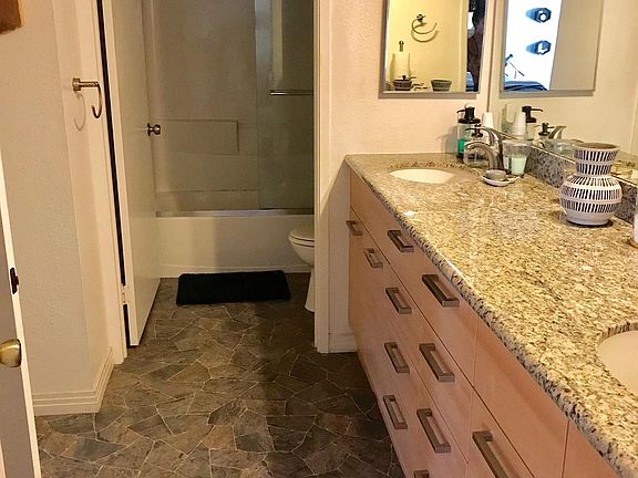Spacious double vanity
