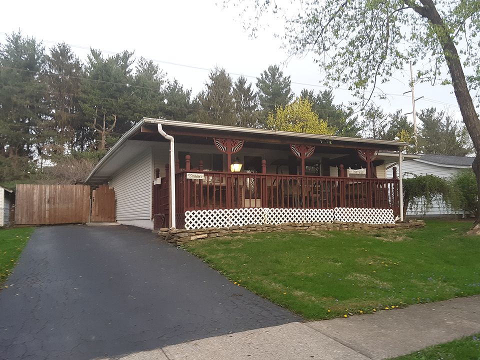 Front view of home with deck