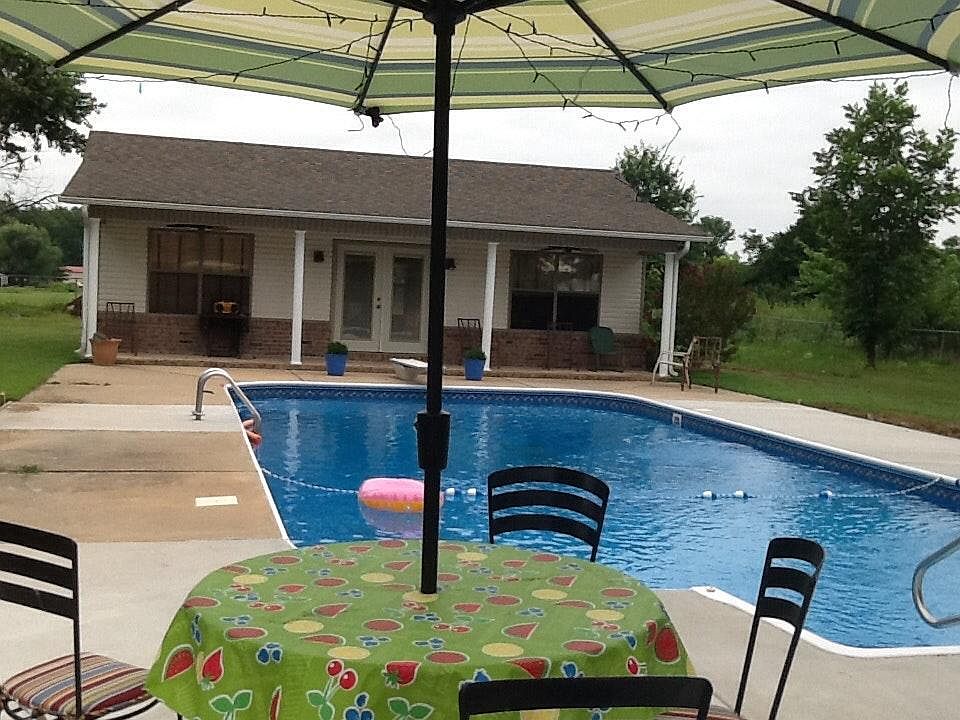 New liner just put in Pool will be open when weather warms