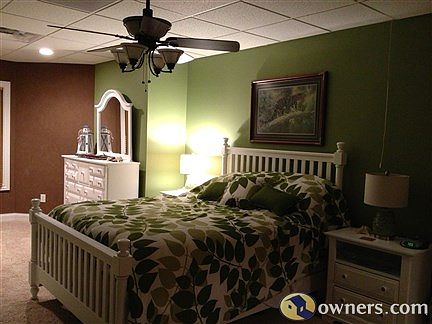 2nd master bedroom in basement