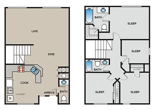 Floor plan 4A Townhome