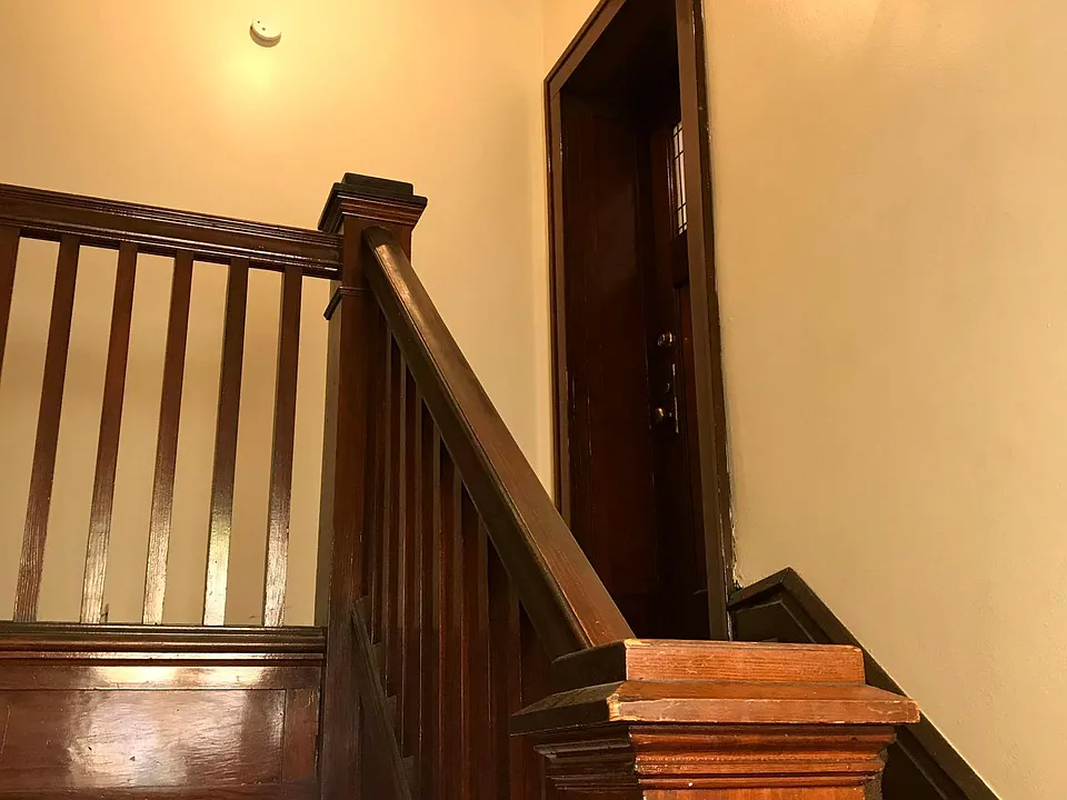 Stairs up to apartment
