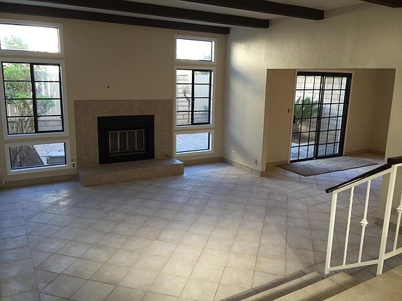 Downstairs facing private patio