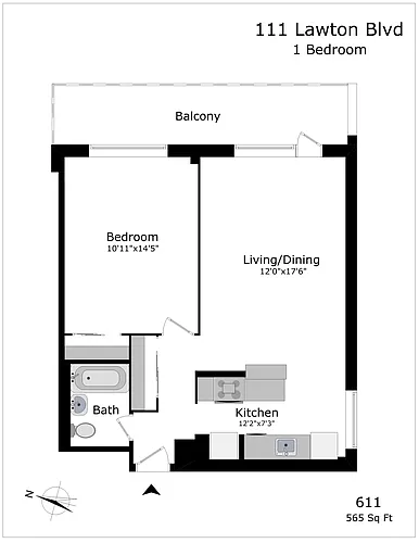 Floor plan 50045A-611