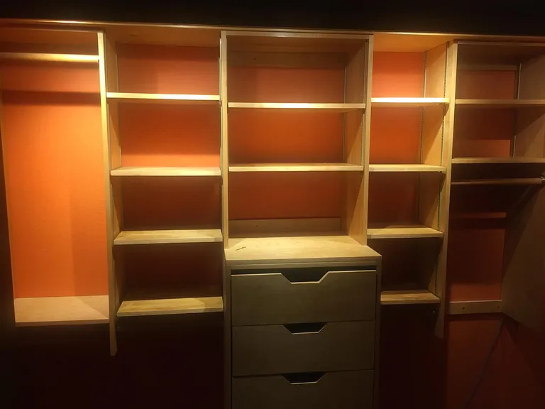 Master bedroom walk-in closet