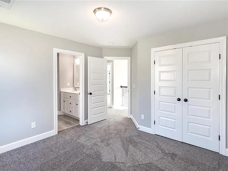 Second kids bedroom with closet and jack and jill bath