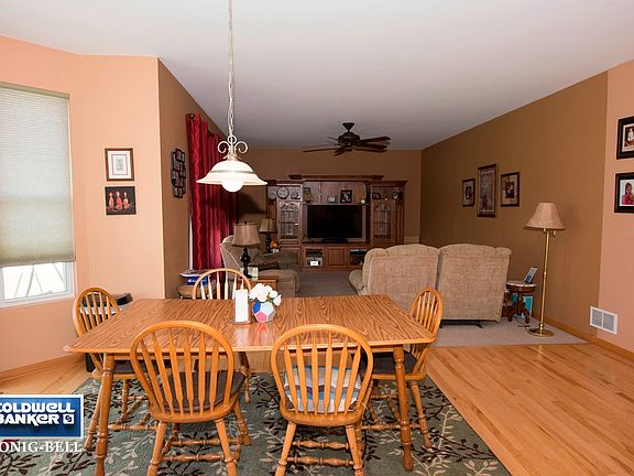 Eating area in Kitchen opens to back yard overlooking water