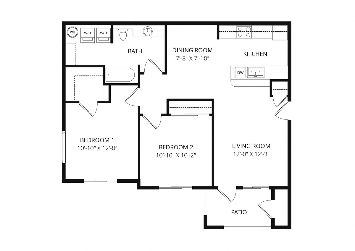 Floor plan Talus 2x1