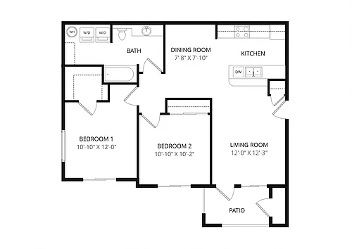 Floor plan Talus 2x1