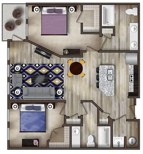 Floor plan Delilah - ANSI