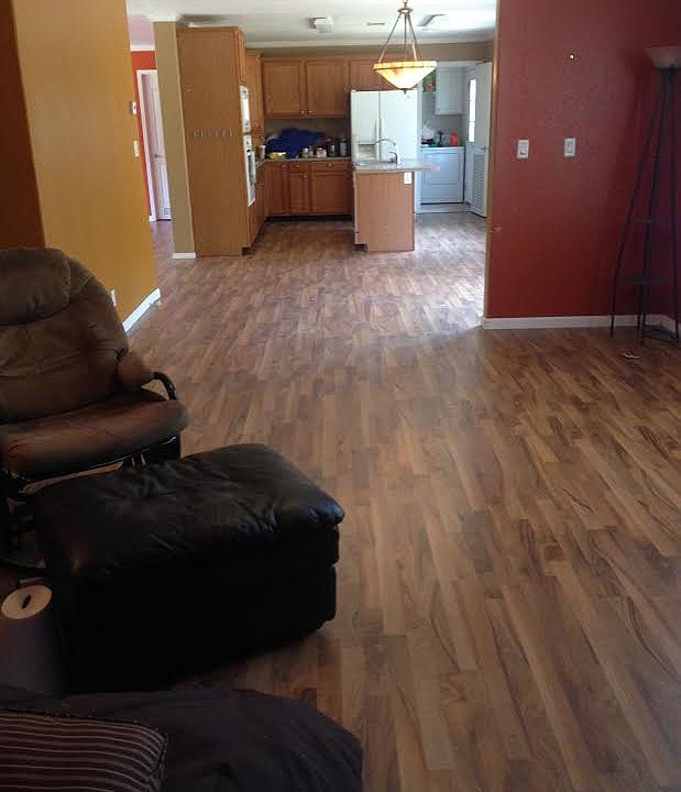 Family room toward kitchen