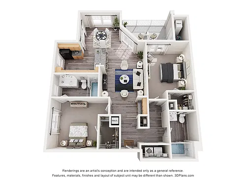 Floor plan Bretton - Income Restricted