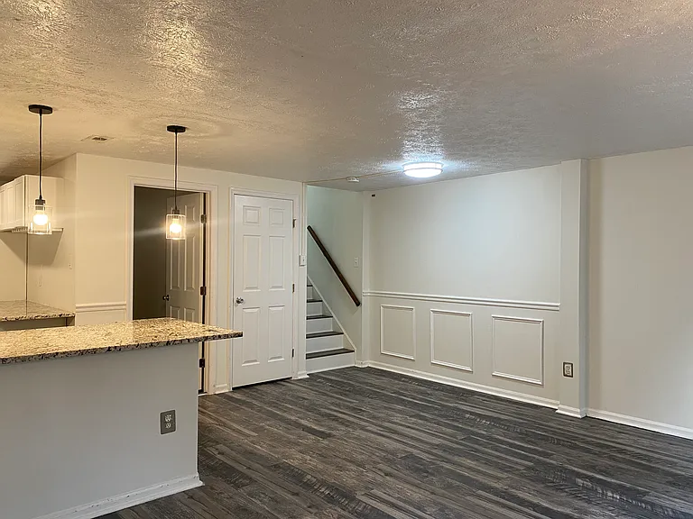 Open concept living room and kitchen