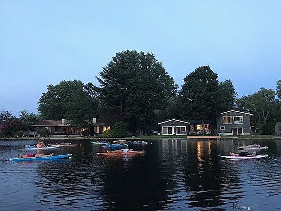 View of rear from lake 