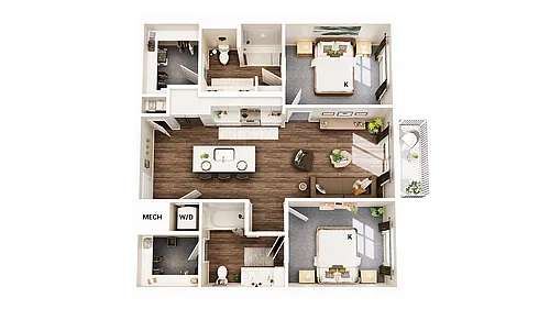 Floor plan B1B