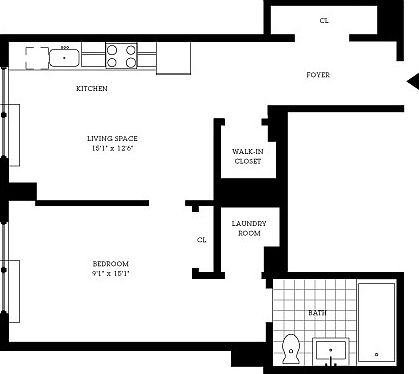 2nd image of 517 W 46th St #Penthouse 705