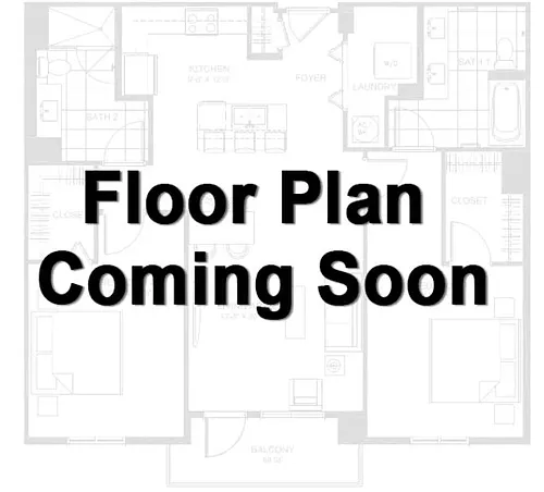 Floor plan 2 Bed / 1 Bath: Type A