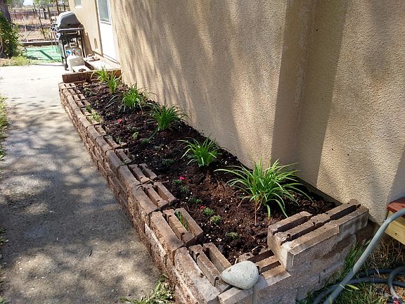 Raised flower bed
