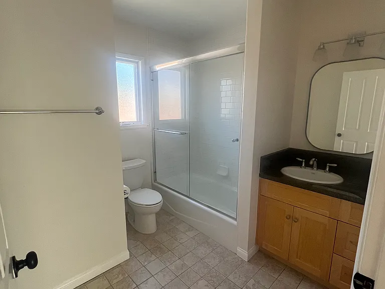 wide shot of bathroom