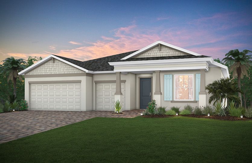 Exterior C2B with columns and shutters