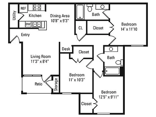 Floor plan C1