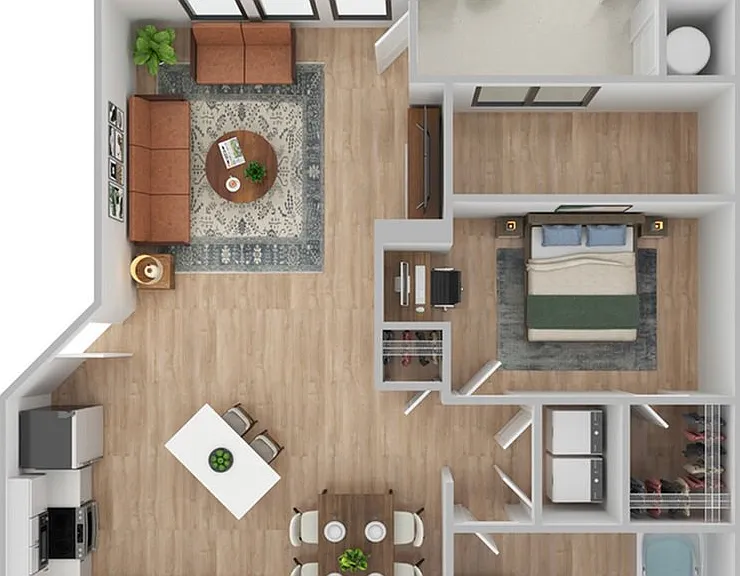1 Bedroom | 1 Bath | 750 SF | Renovated 1 Bedroom | 1 Bath | 750 SF | Renovated