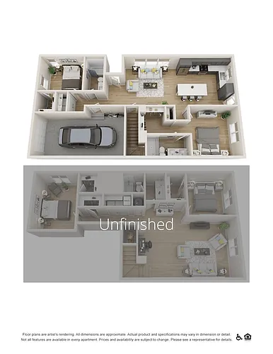 Floor plan Capri (Unfinished Basement)