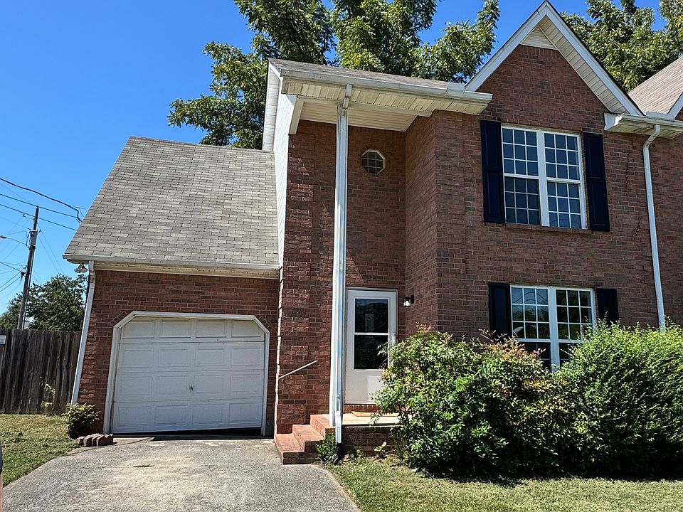 3 bedrooms, all upstairs 2.5 bath, one car garage