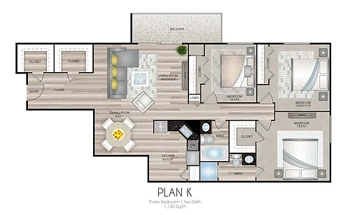 Floor plan K