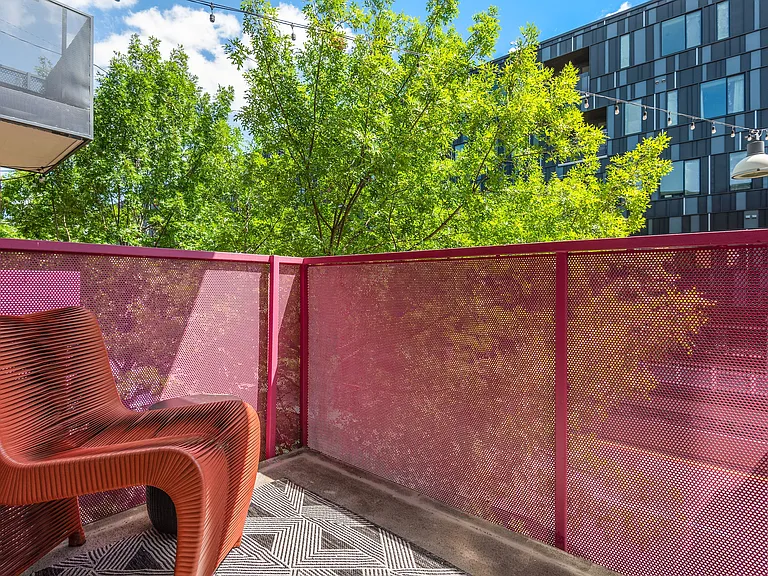Private Balcony with Mesh Railing