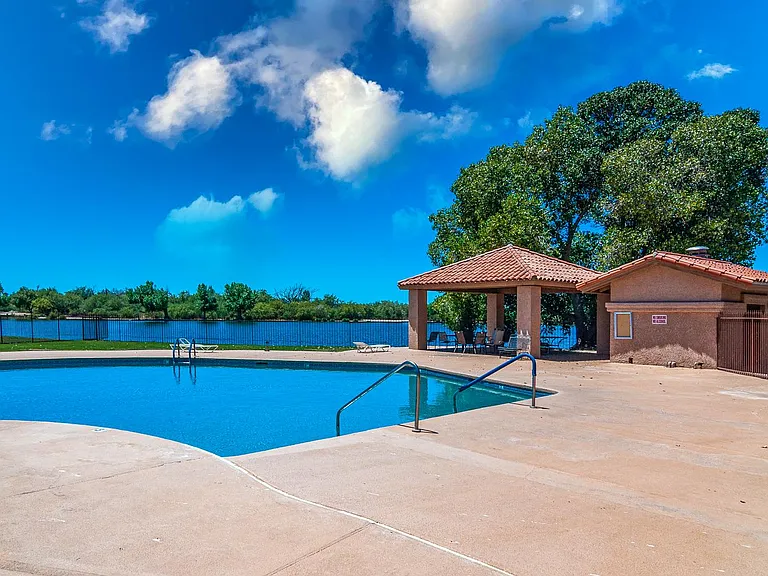 Recreation center pool and a hot tub (on left, not visible), invite your friends to a party here :)