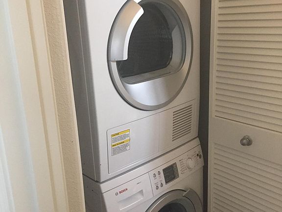 STACKED WASHER AND DRYER