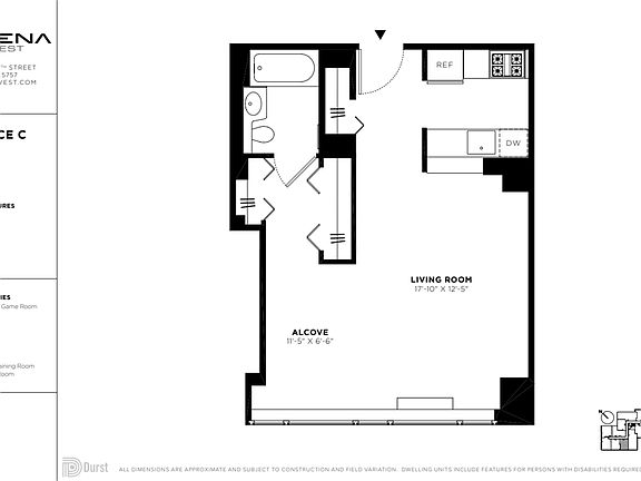 2nd image of 601 W 57th St APT 5C