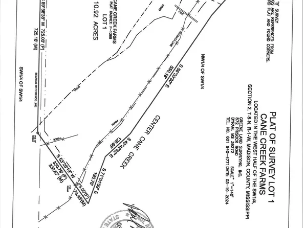 0 Cane Creek Rd Lot 1, Flora, MS 39071