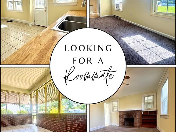 bottom left is the screened porch
bottom right is the living room
top is kitchen and bedroom