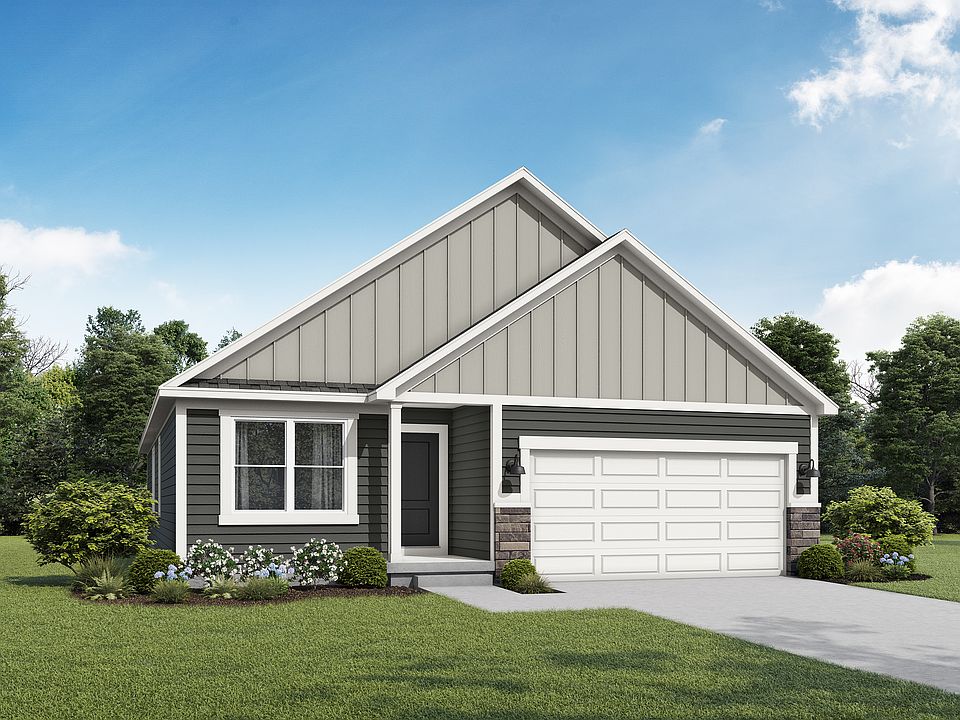 Farmhouse Elevation 1 - 2 Car