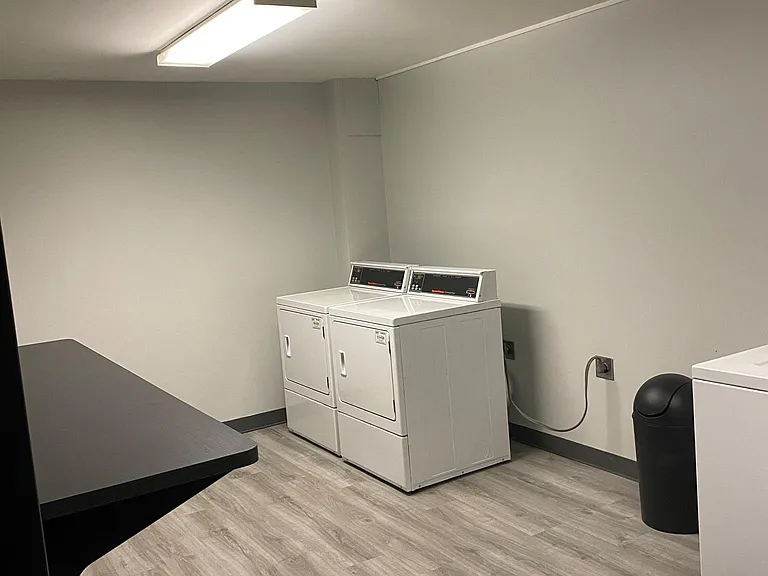 remodeled laundry rooms on each floor