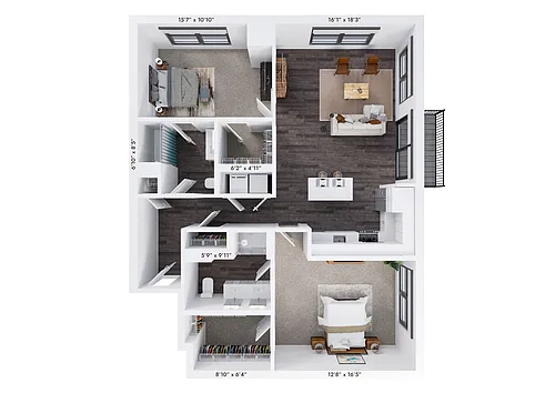 Floor plan B3
