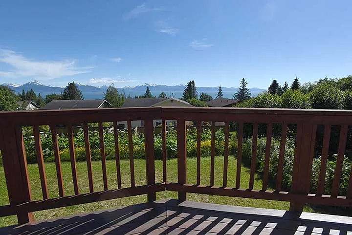 Deck view to the south.