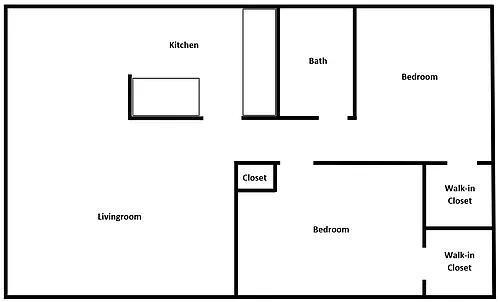 Floor plan Two Bedroom
