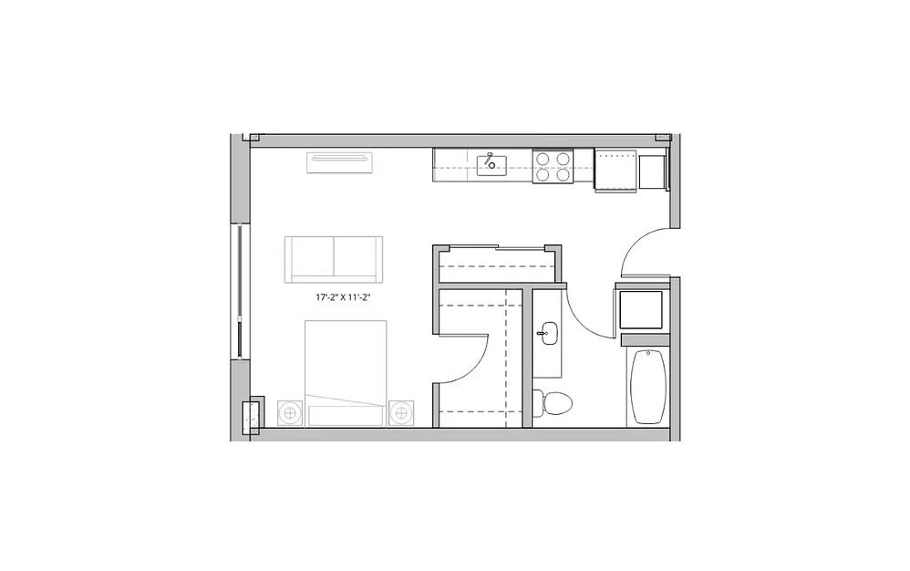 Floor plan Studio - A4